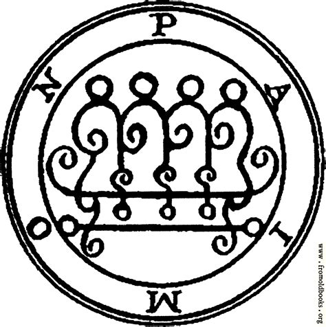 paimon demon|symbol of paimon.